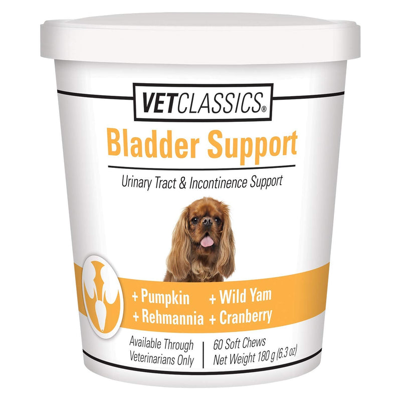 Vet Classics Bladder Support Urinary Tract & Incontinence Dog Supplement – Maintains Bladder Health for Dogs, Helps with Pet Incontinence – Soft Chews, Tablets – 60 Ct. 60 Soft Chews - BeesActive Australia