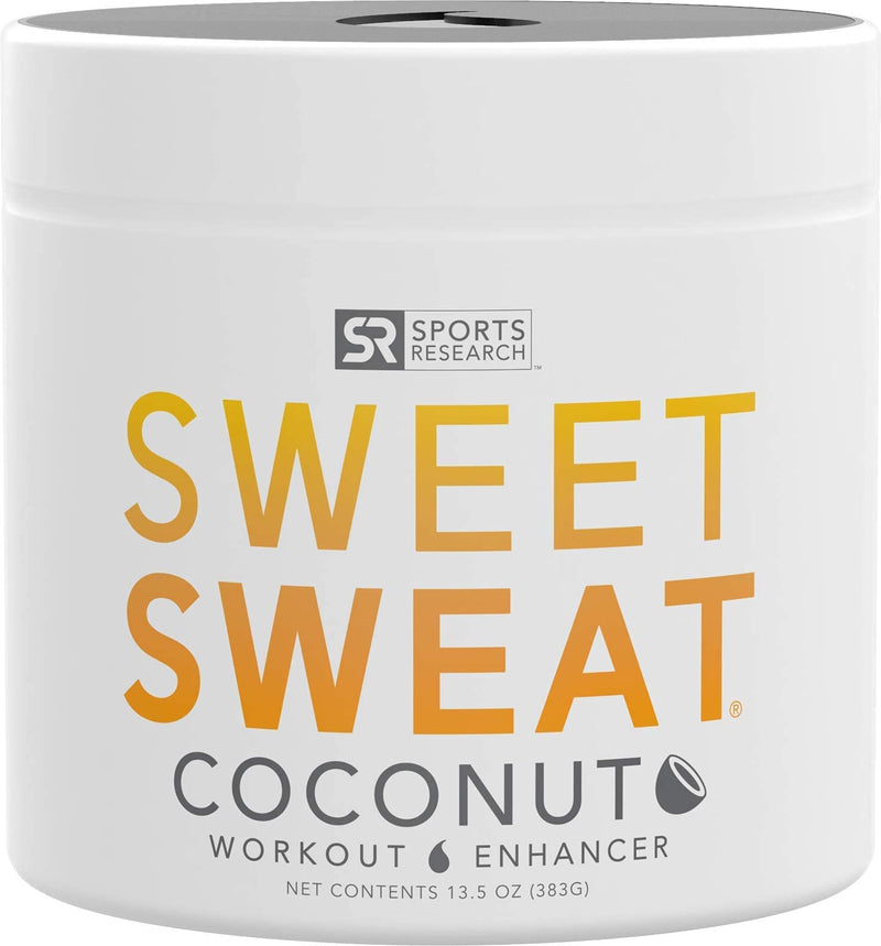 Sweet Sweat 'Workout Enhancer' Gel - Maximize your Exercise & Sweat Faster - 13.5oz Jar (Coconut Scent) Coconut - BeesActive Australia