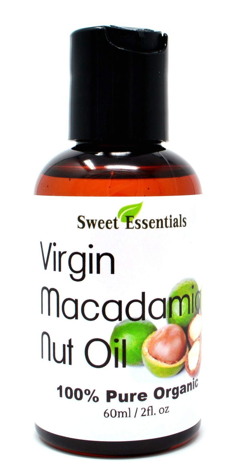 Organic Unrefined Macadamia Nut Oil | 2oz Imported From Italy | 100% Pure | Food Grade | Offers Relief From Dry, Cracked Skin, Eczema, Psoriasis, Dermatitis, Rosacea & More | Best Natural Moisturizer - BeesActive Australia