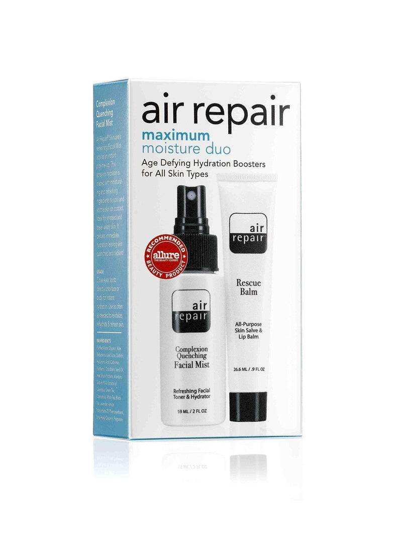 Air Repair Skincare – Maximum Moisture Duo – Facial Mist and Rescue Balm - BeesActive Australia