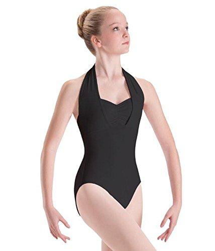 [AUSTRALIA] - Motionwear Overlay Halter Leotard Black Small Adult 