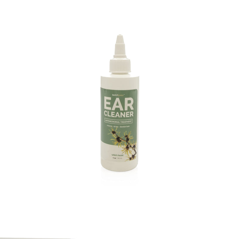 Bark2Basics Ear Cleaner for Dogs, 4 oz - All Natural, Witch Hazel, Alcohol Free, Gentle Aloe Vera and Chamomile Extract Base, Breaks Through Tough Wax - BeesActive Australia