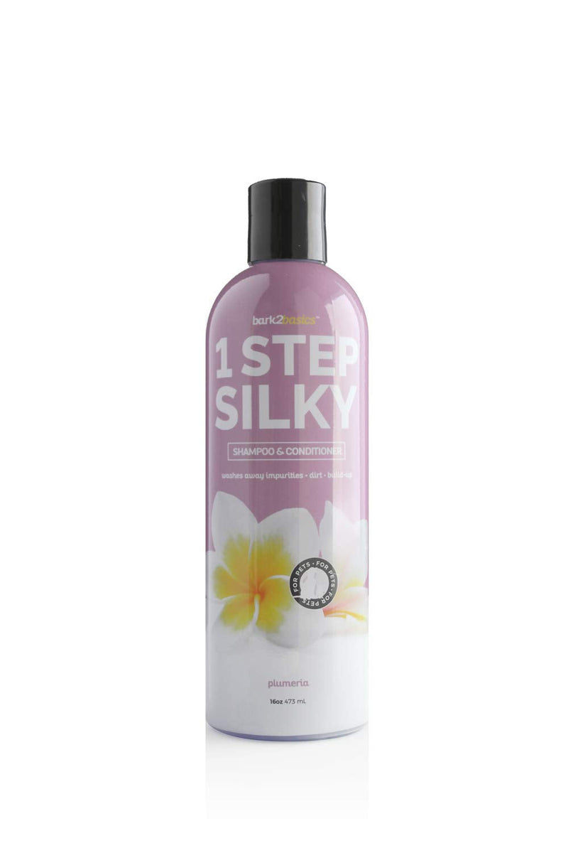 Bark2Basics One Step Silky Dog Shampoo & Conditioner, 16 oz - Natural Ingredients, 2 in 1 Formula, 16 to 1 Concentration, Detangles and Strengthens - BeesActive Australia