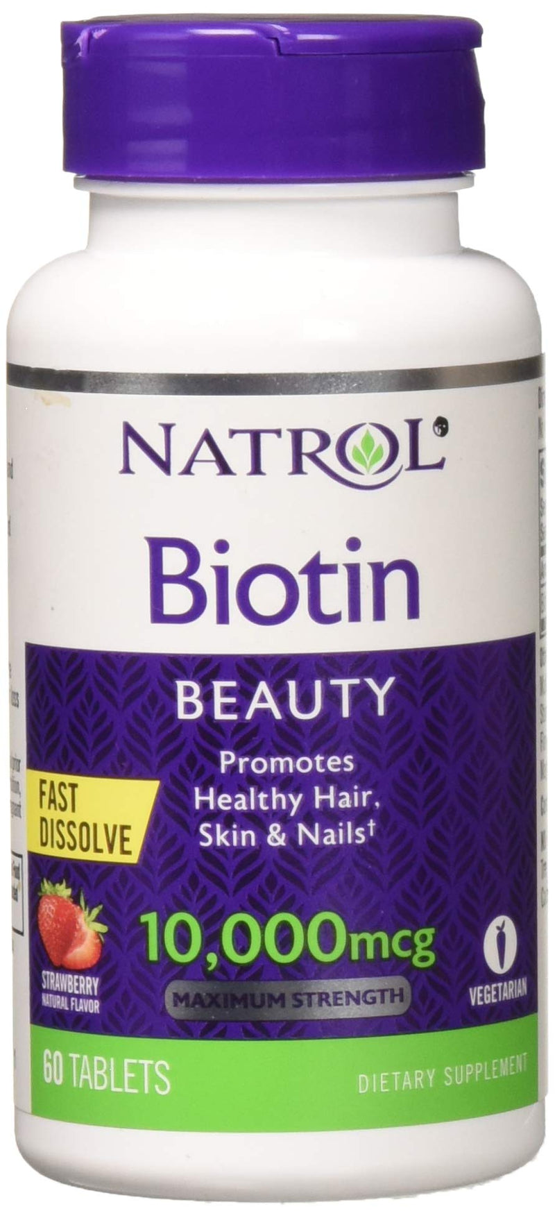 Natrol Biotin 10000mcg FST Dslv - BeesActive Australia