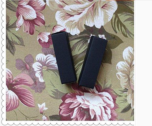 ZIJING Paper Box Rectangular Containers for DIY Lip Balm Packing 50 Count (Pack of 1) Black Color - BeesActive Australia