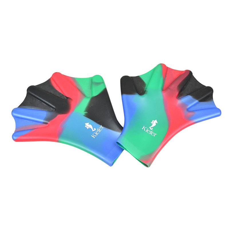 Kiefer Silicone Webbed Swim Gloves Medium Multicolored - BeesActive Australia