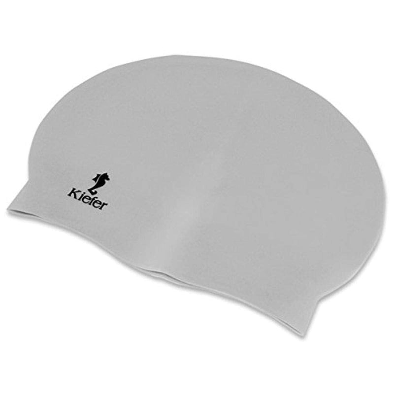 Kiefer Silicone Swim Cap Silver - BeesActive Australia