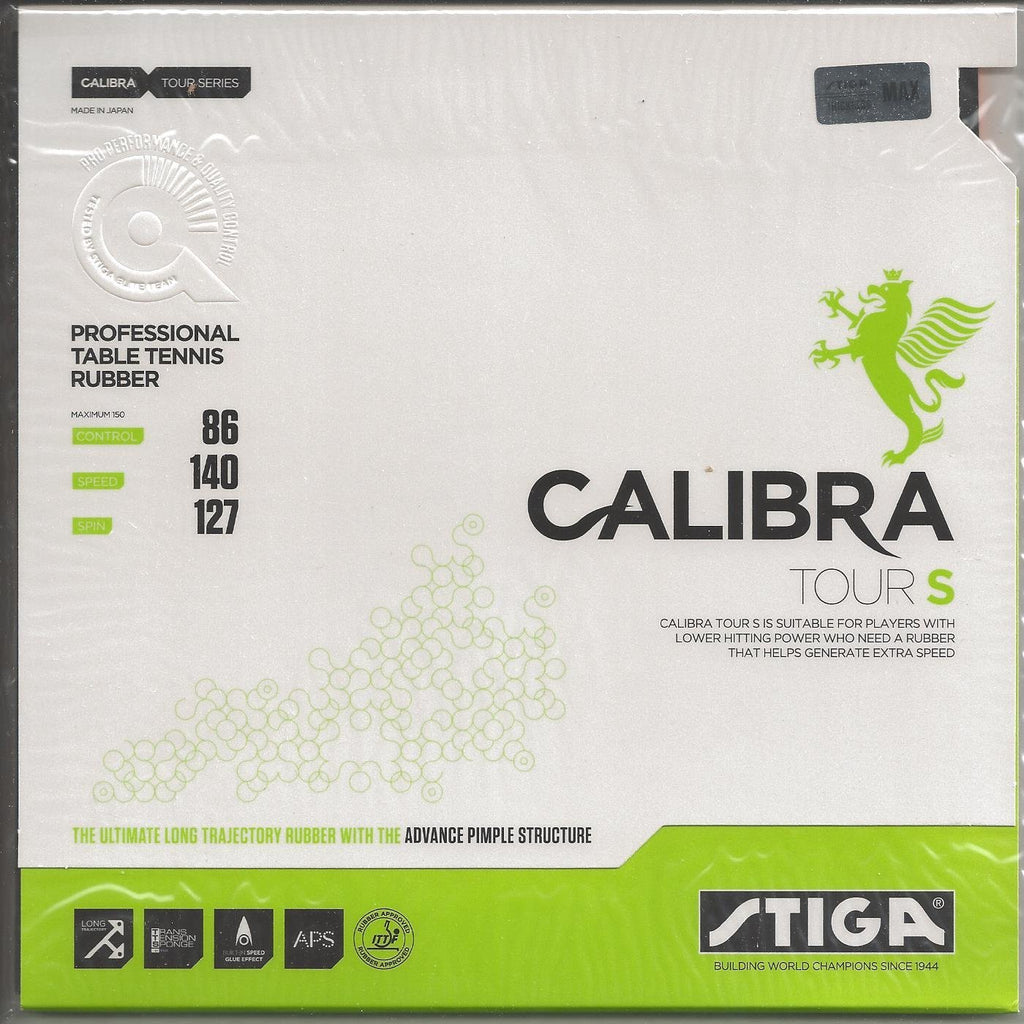 [AUSTRALIA] - STIGA Calibra Tour S Table Tennis Rubber Black 1.9 MM 