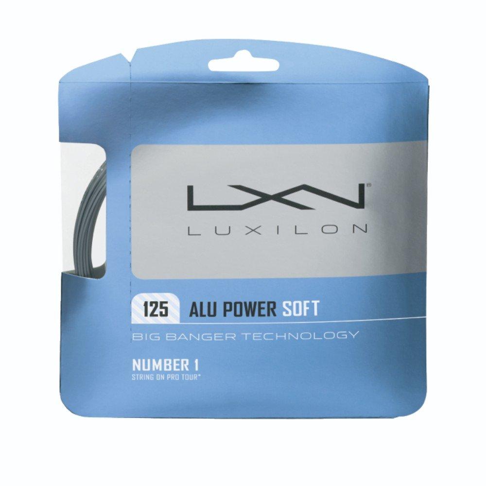 [AUSTRALIA] - Wilson LUXILON Big Banger ALU Power Soft 125 Tennis String, Silver, 16L-Gauge 