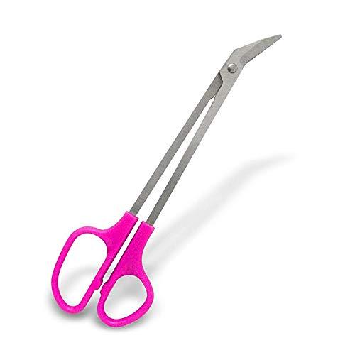 Happy Healthy Smart Toenail Scissors for Seniors | Long Stainless Steel 8 1/4 Inch Nail Clippers with Ergonomic Design, Long Handle and Angled Blades, Ideal Nail Tool for Men & Women- Purple - BeesActive Australia