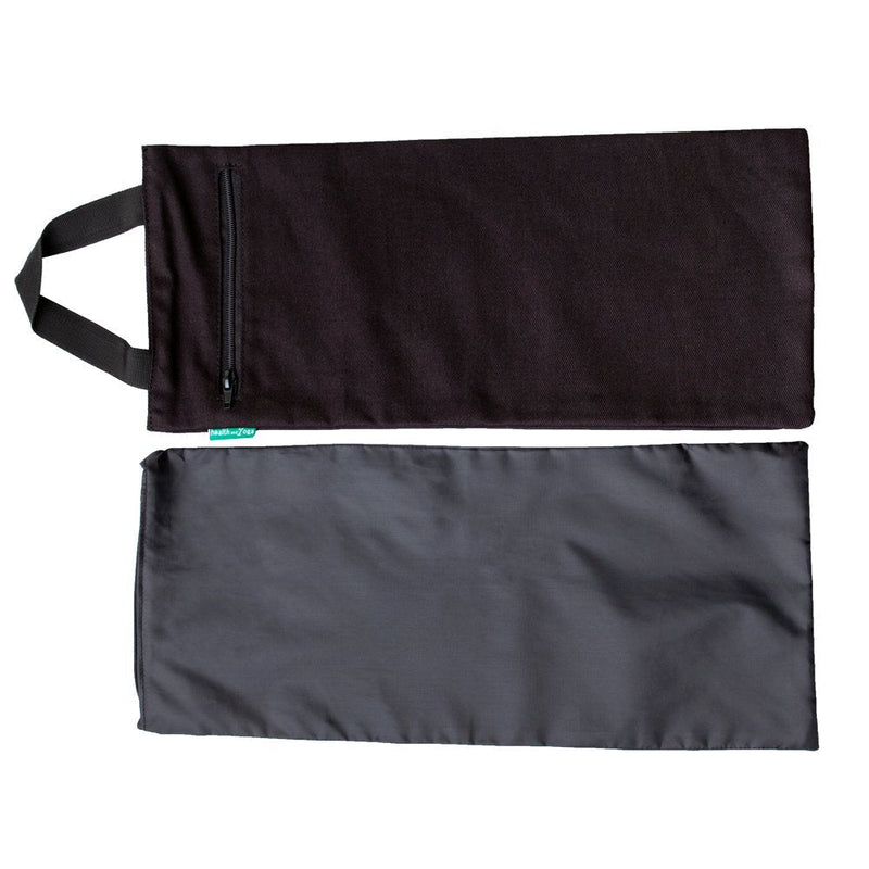 HealthAndYoga(TM) Yoga Sand Bags - Double Bag with Inner Waterproof Bag - Prop for Adding Weight and Support (Black) Black - BeesActive Australia