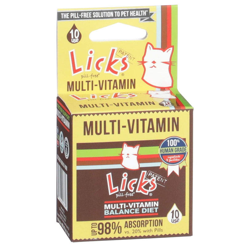 Licks - Cat Vitamins - Cat Multi-Vitamin Containing - LiquiPaks - 10 Use - BeesActive Australia