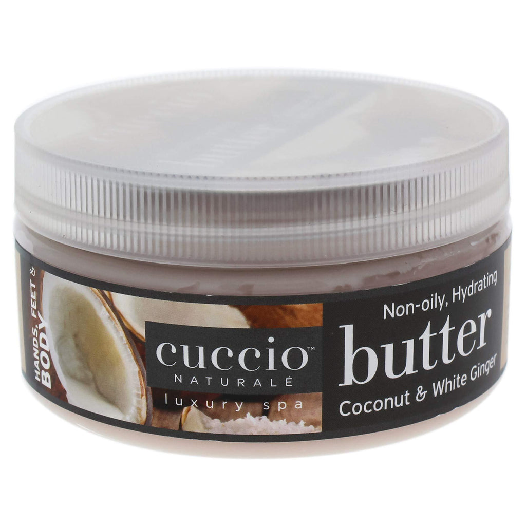 Cuccio Naturalé Butter Blend Coconut & White Ginger - Non-Greasy Lotion for Hand, Body & Feet - Energizing & Balancing - Paraben/Cruelty Free, w/ Natural Ingredients/Plant Based Preservatives - 8 oz. Coconut and White Ginger 8 Ounce (Pack of 1) - BeesActive Australia