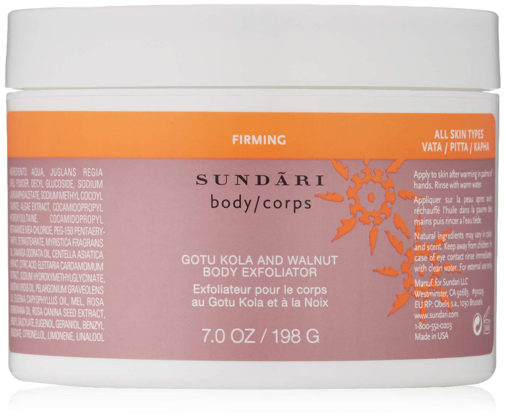 SUNDÃRI Gotu Kola and Walnut Body Exfoliator - BeesActive Australia