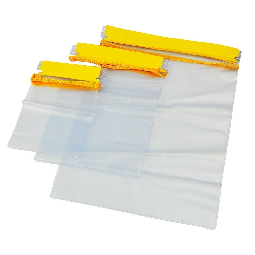 [AUSTRALIA] - Meetory Clear Waterproof Bags Pouch Dry Bags for Camera Mobile Phone Maps Kayak Document Holder - 3 Piece Set Waterproof Plastic Pouch Utility Bags 