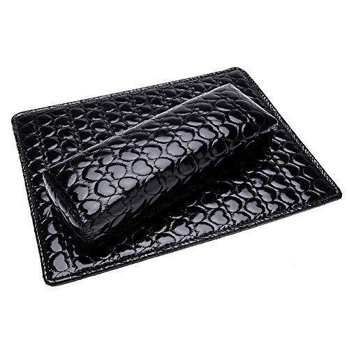 Anself PU Leather Soft Hand Cushion Pillow and Pad Rest Nail Art Arm Rest Holder Black - BeesActive Australia