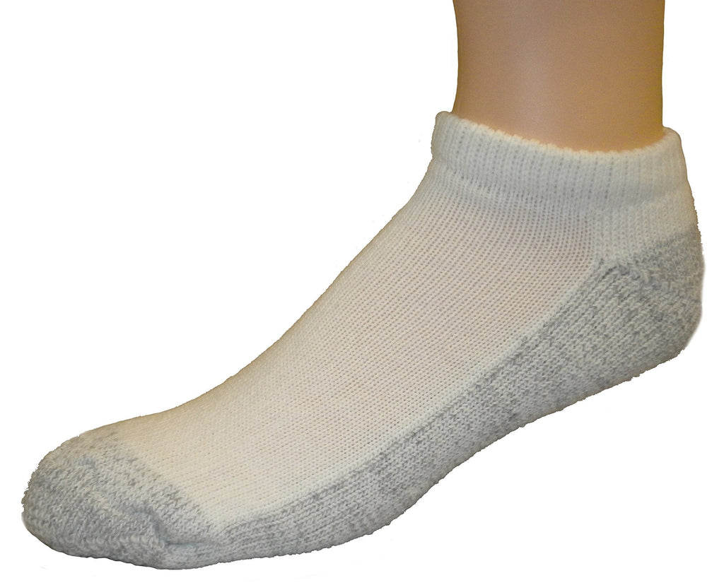 [AUSTRALIA] - Cushees Thick Mini Socks, Grey Bottom 3-pack (162) Large 