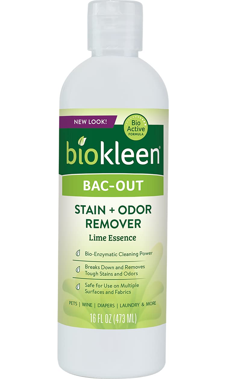 Biokleen Bac-Out Stain+Odor Remover, Destroys Stains & Odors Safely, for Pet Stains, Laundry, Diapers, Wine, Carpets, & More, Eco-Friendly, Non-Toxic, Plant-Based, 16 Ounces 1 Pack 16 Ounce - BeesActive Australia