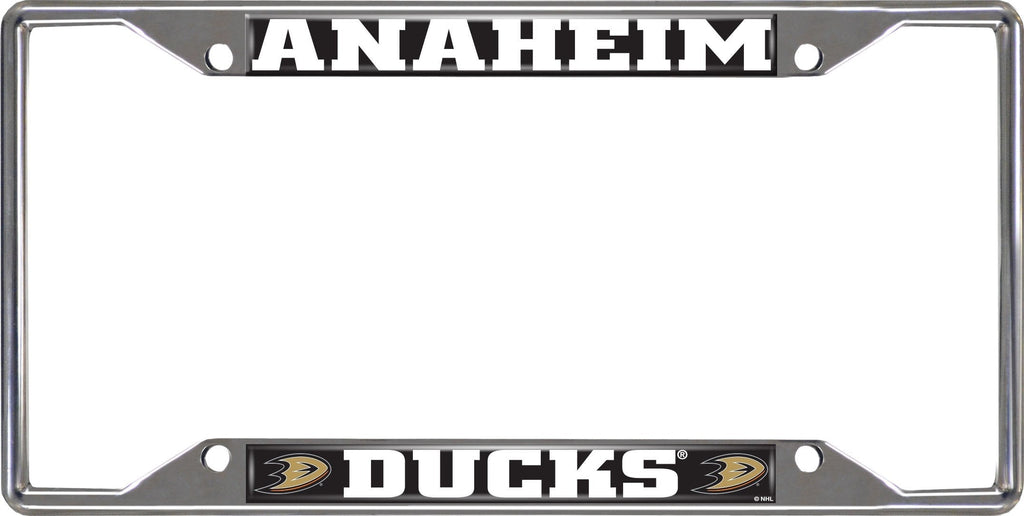 FANMATS NHL Unisex-Adult License Plate Frame Anaheim Ducks 6.25" x 12.25"/Small Black - BeesActive Australia