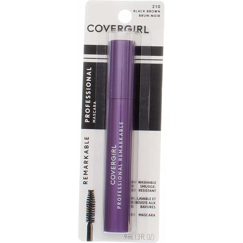 COVERGIRL Professional Remarkable Washable Mascara, Black Brown [210] 0.30 oz ( Pack of 2) - BeesActive Australia