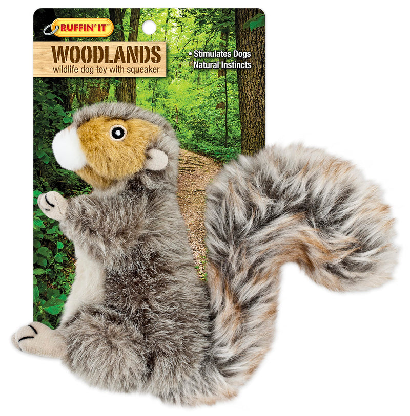 Reaowazo Woodlands Plush Squirrel Dog Toy, Small - BeesActive Australia