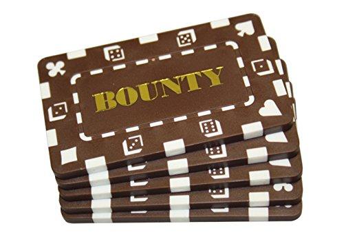 [AUSTRALIA] - MRC 5 Pcs Rectangular Poker Chips Plaques Bounty Brown 