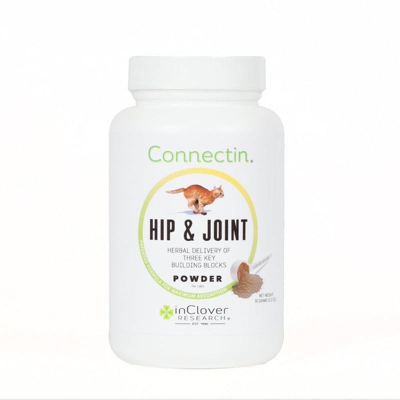 In Clover Connectin Hip and Joint Supplement for Cats, Combines Glucosamine, Chondroitin and Hyaluronic Acid with Herbs, Patented and Clinically Tested to Work in 15 Days 90g Powder - BeesActive Australia