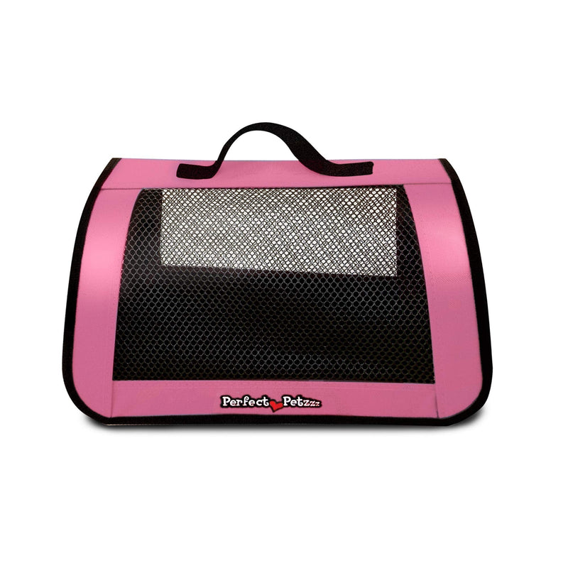 Perfect Petzzz Tote for Lifelike Stuffed Interactive Pet Dogs and Cats, Nylon and Mesh Toy Carrier for Pet Animals, Zippered Carrying Case Accessory (Pink) Accessories Pink - BeesActive Australia