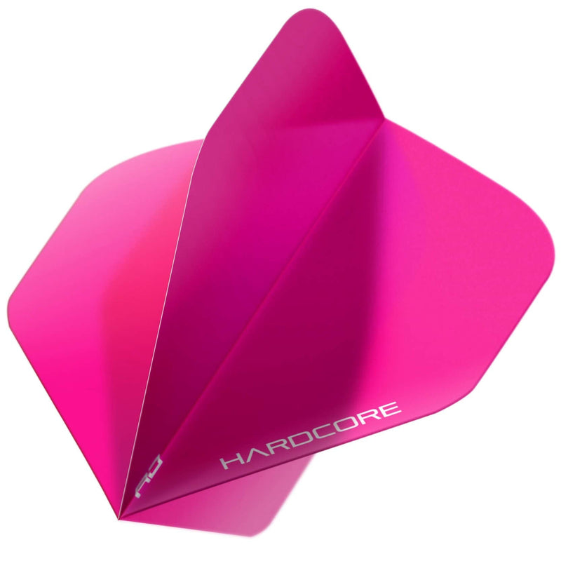 RED DRAGON Hardcore Fluoro Pink Extra Thick Standard Dart Flights - 5 Sets Per Pack (15 Dart Flights in Total) - BeesActive Australia