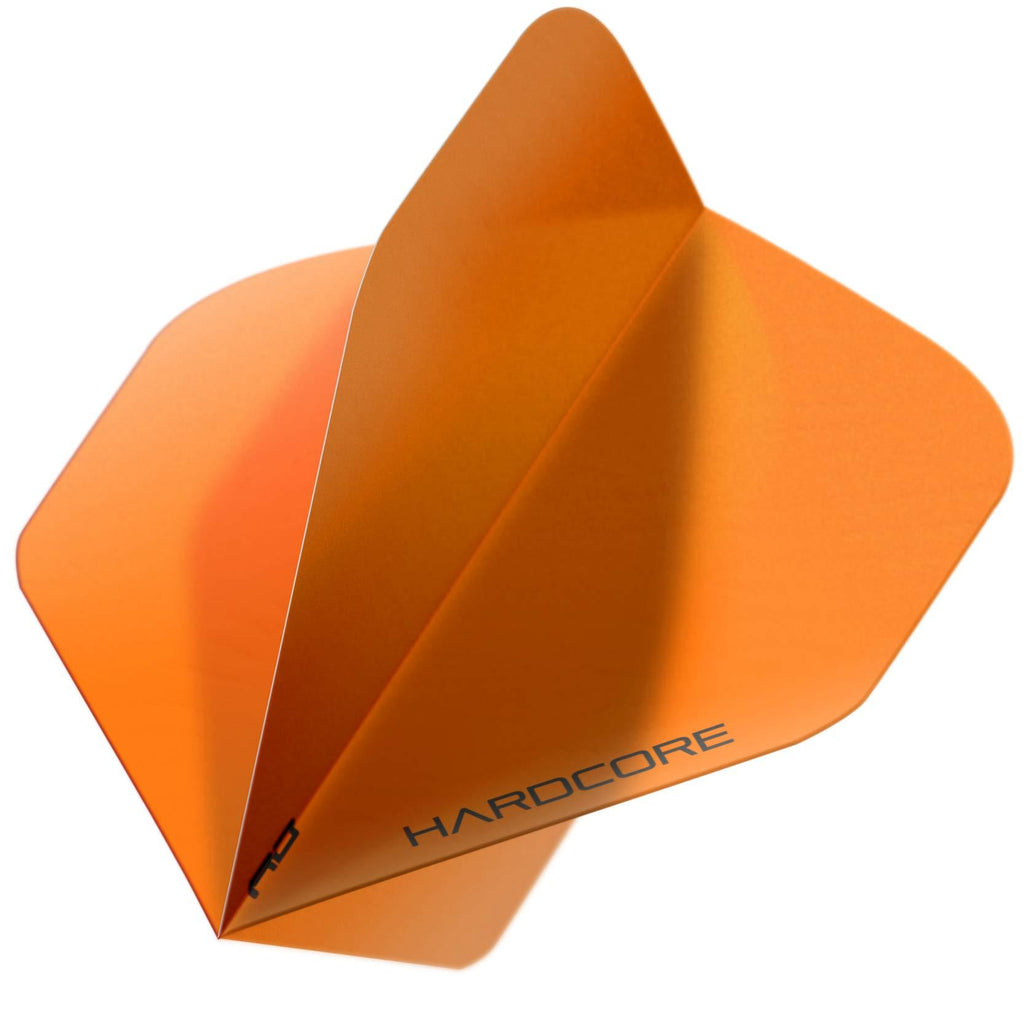 [AUSTRALIA] - RED DRAGON Hardcore Orange Extra Thick Standard Dart Flights - 5 Sets Per Pack (15 Dart Flights in Total) 