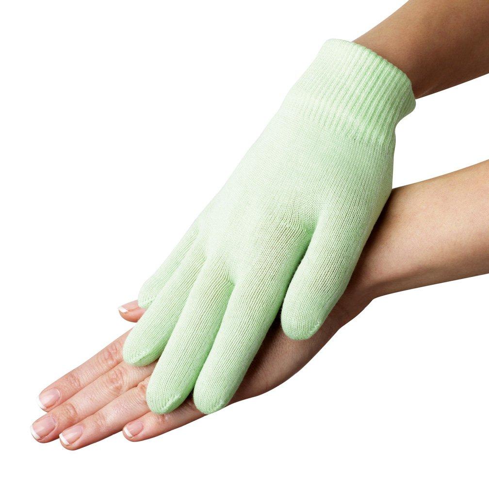 EMILYSTORES Green Moisturize Soften Repair Cracked Skin Moisturizing Treatment Gel Jojoba Oil Vitamin E SPA Gloves 1Pair - BeesActive Australia