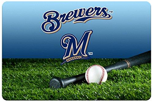 GameWear Milwaukee Brewers Baseball Pet Bowl Mat, Large - BeesActive Australia