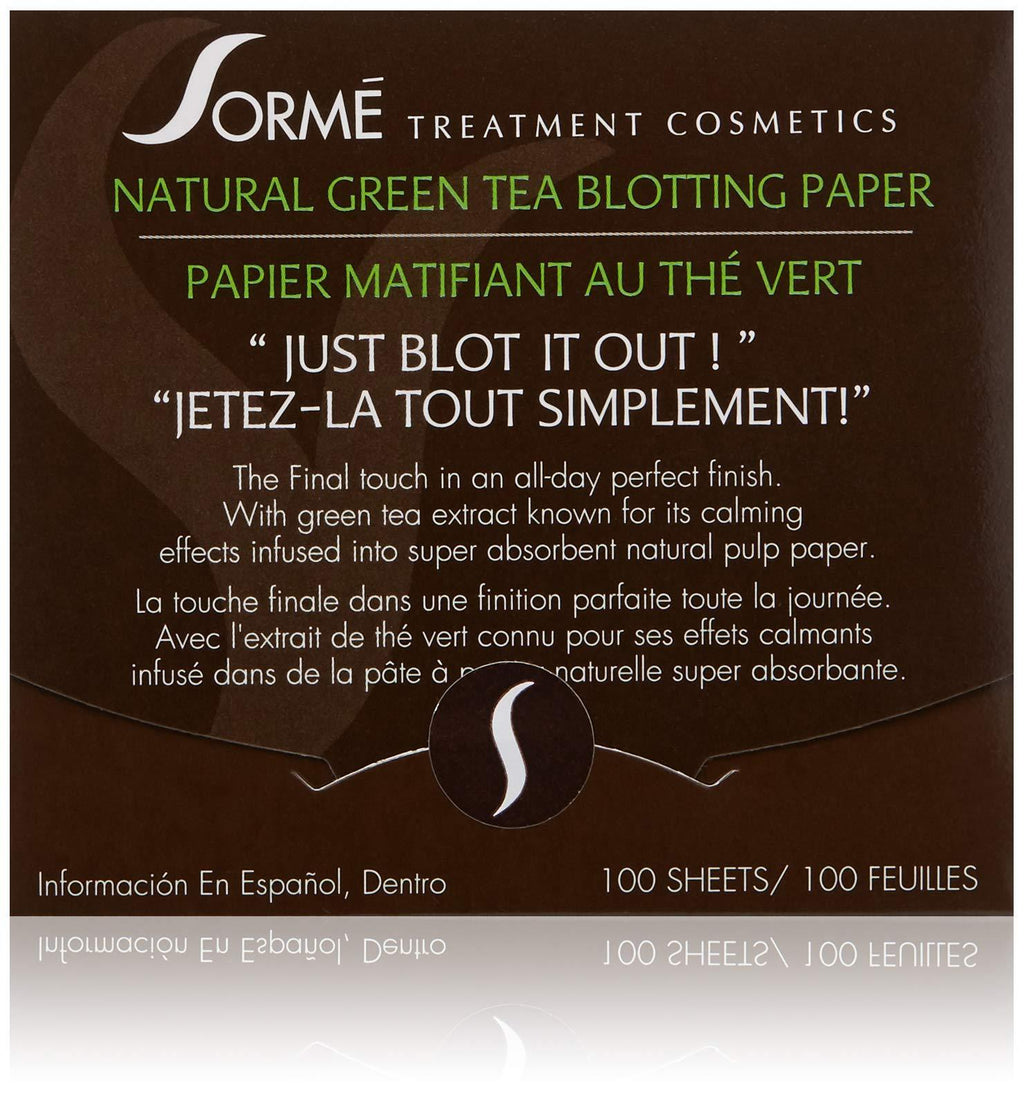Sorme' Treatment Cosmetics Blotting Paper Green Tea - BeesActive Australia