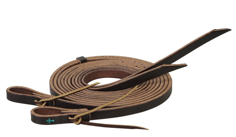 [AUSTRALIA] - Turquoise Cross Skirting Leather Split Reins 