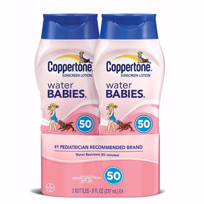 Coppertone Water Babies Sunscreen Lotion, SPF 50, 8 oz. (Pack of 2) - BeesActive Australia