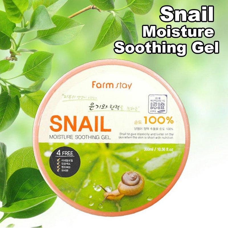Farmstay 10.14-ounce Moisture Soothing Gel Snail - BeesActive Australia