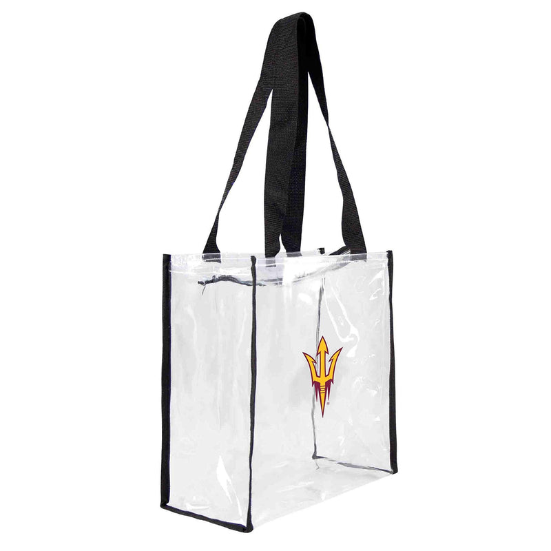 Littlearth NCAA Clear Square Stadium Tote Arizona State Sun Devils - BeesActive Australia