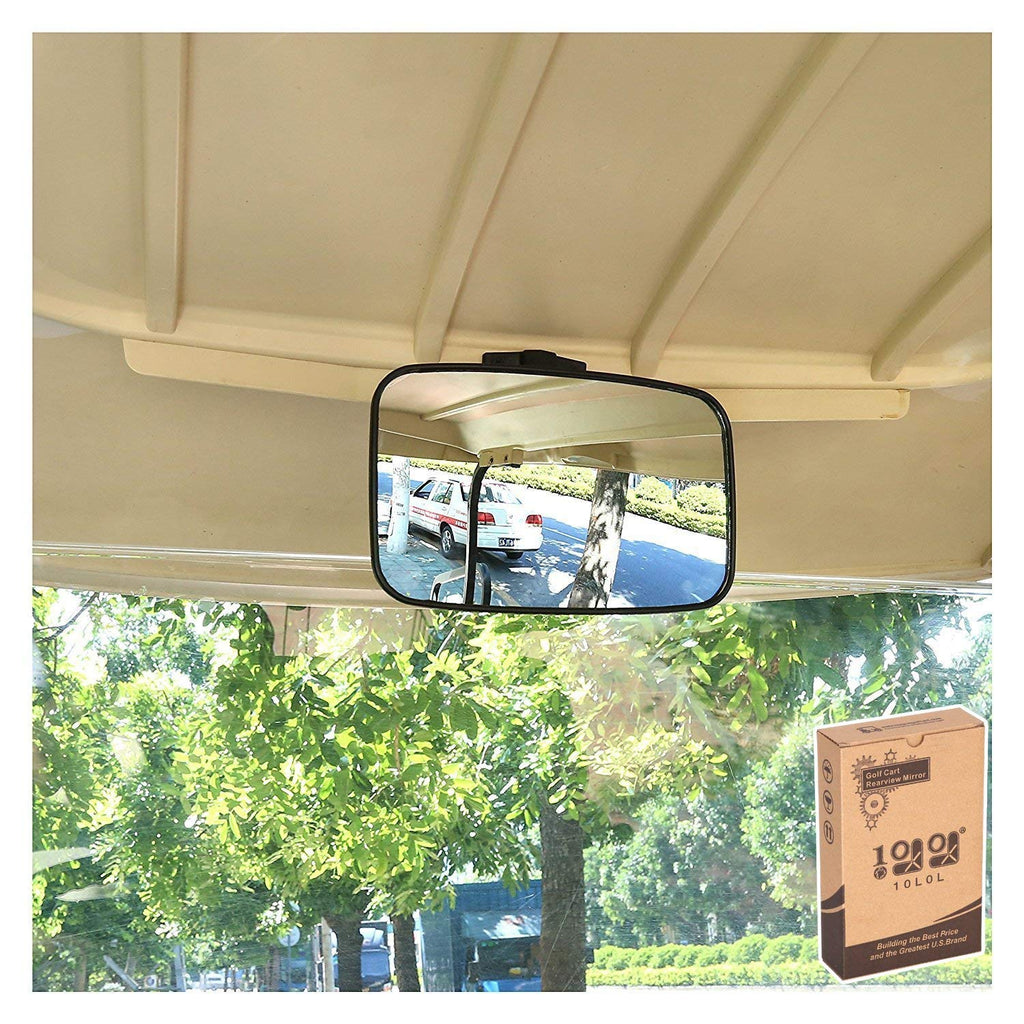 10L0L Golf Cart Rear View Mirror Fits EZGO Club Car Yamaha Black - BeesActive Australia