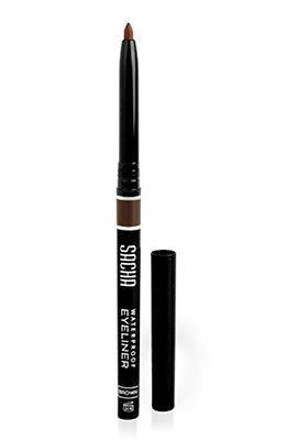 Eye Liner Pencil by Sacha Cosmetics, Best Cream Waterproof Long Lasting Eyeliner Makeup Definer, 0.035 oz, Brown - BeesActive Australia