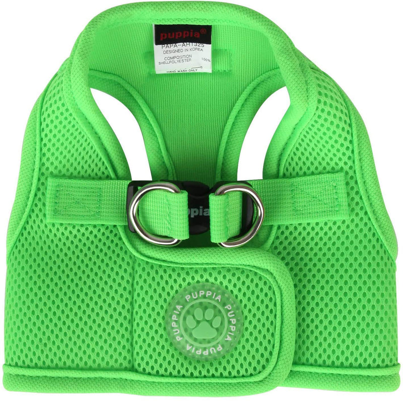 Puppia Authentic Neon Soft Vest Harness B Green Large Puppia Neon Soft Vest Harness B - BeesActive Australia