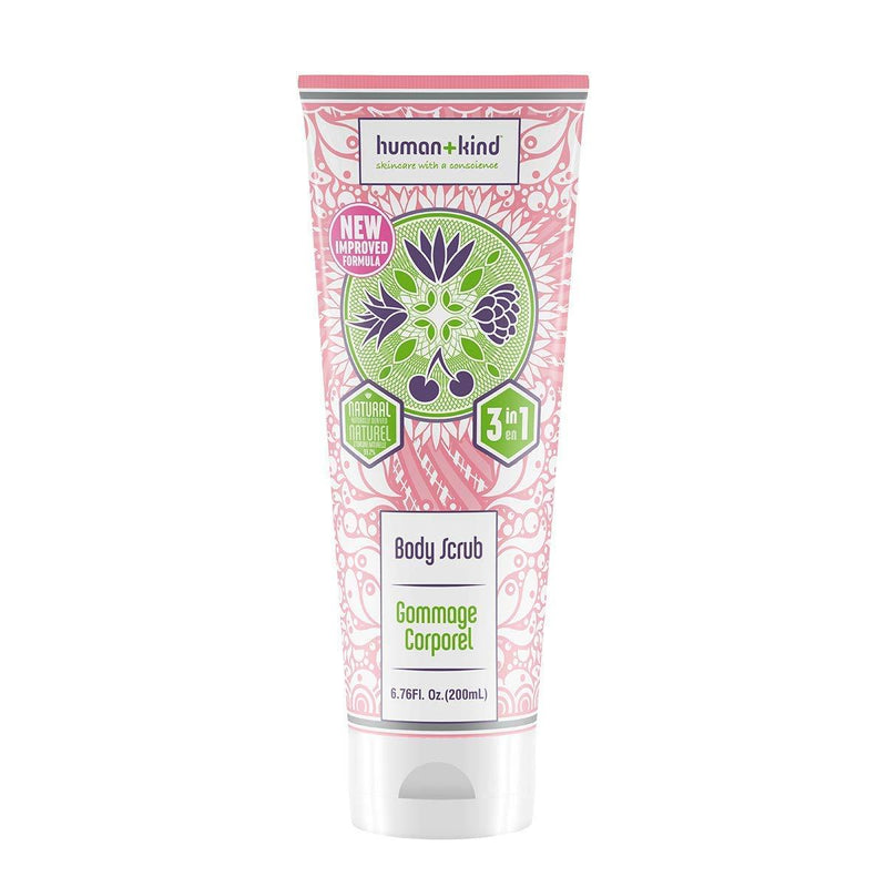 Human+Kind Human+kind body scrub | moisturizes and exfoliates skin | removes dead skin cells and leaves a delicate spa scent | natural, vegan skin care | 6.76 fl oz, 6.76 Ounce - BeesActive Australia