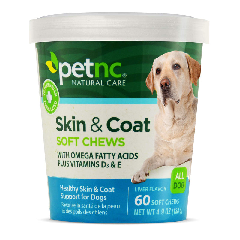 PetNC Natural Care Skin and Coat for Dogs Soft Chews - BeesActive Australia