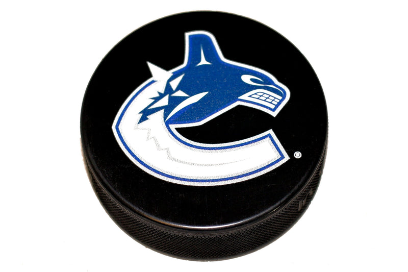 [AUSTRALIA] - Vancouver Canucks Logo Only Basic Series Hockey Puck By Sher-Wood 