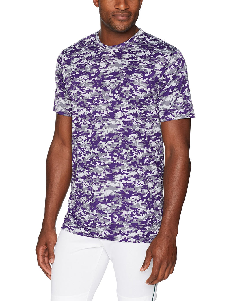 Augusta Sportswear Men's Digi camo Wicking t-Shirt Large Purple Digi - BeesActive Australia
