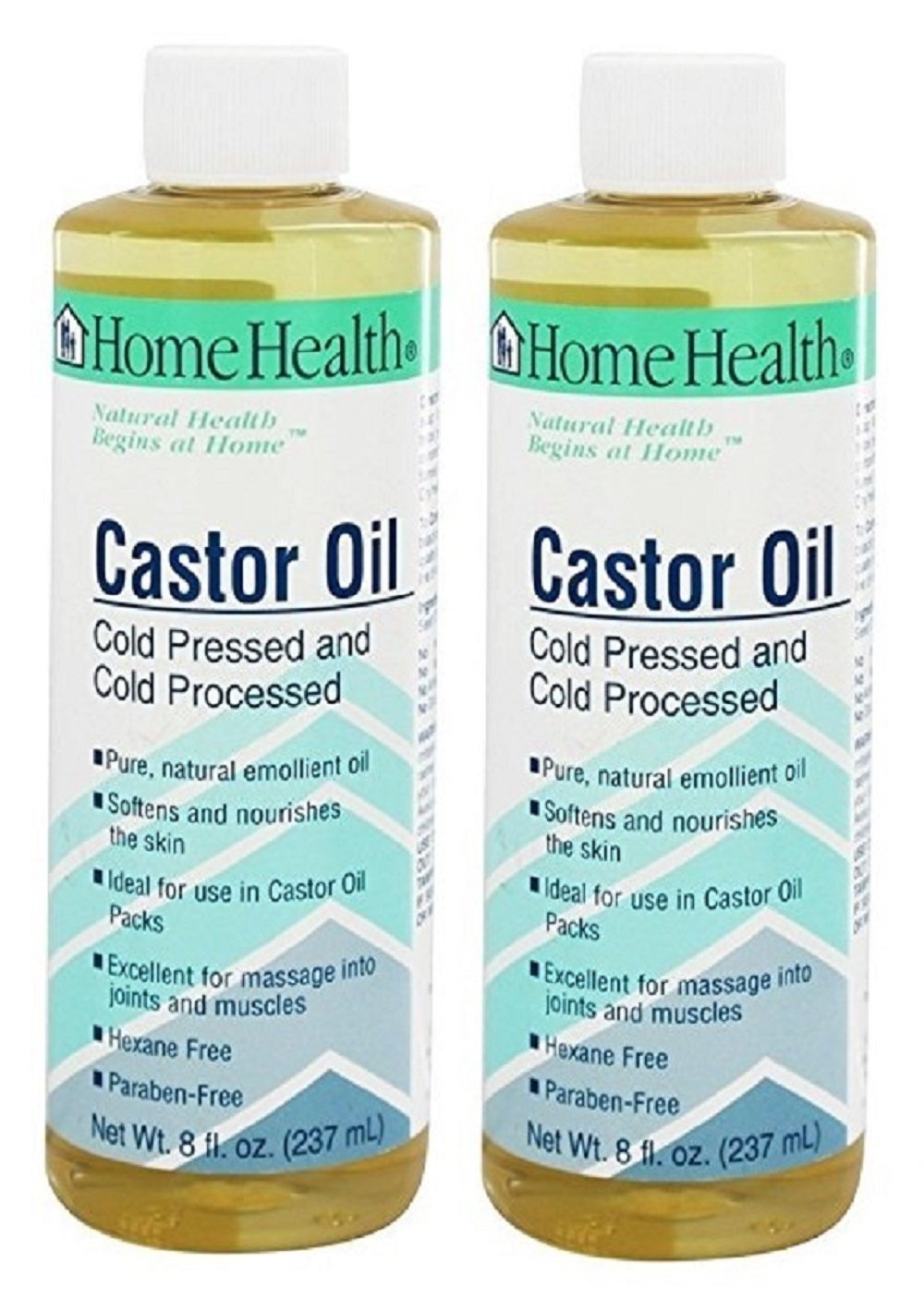 Home Health Castor Oil 8oz, 2 Pack - BeesActive Australia