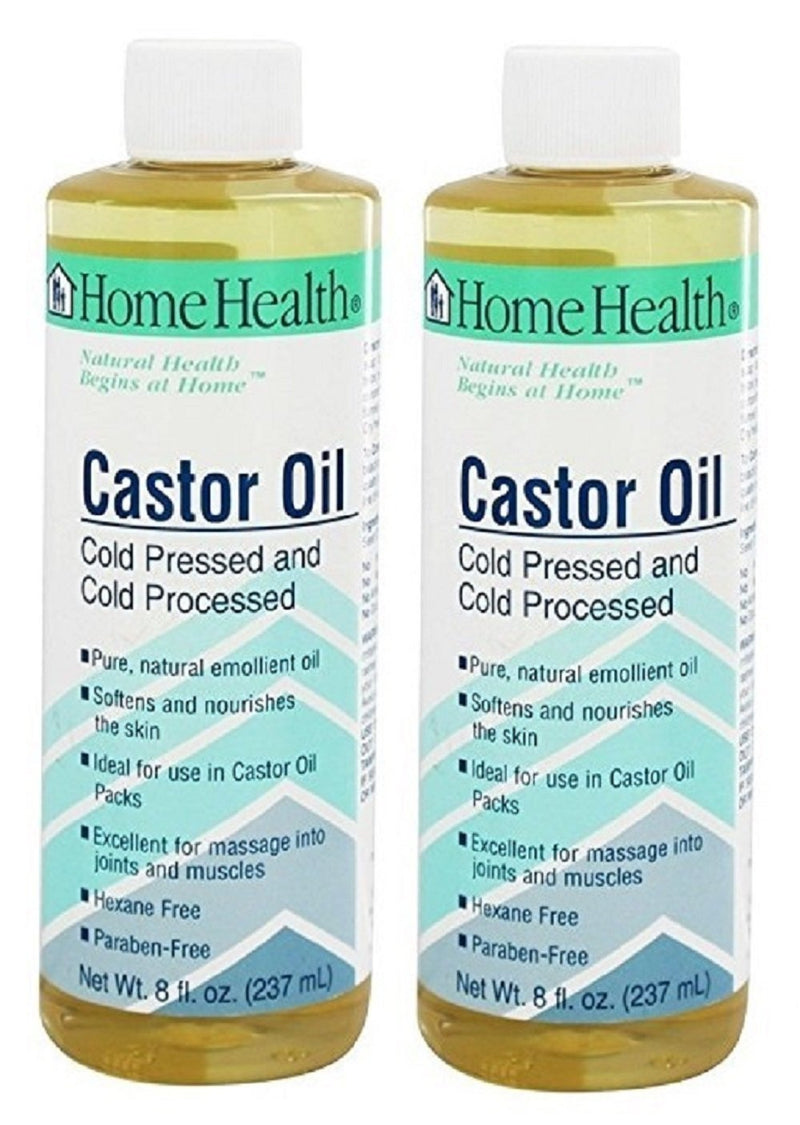 Home Health Castor Oil 8oz, 2 Pack - BeesActive Australia