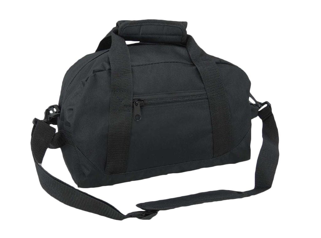 DALIX 14" Small Duffle Bag Two Toned Gym Travel Bag Black - BeesActive Australia