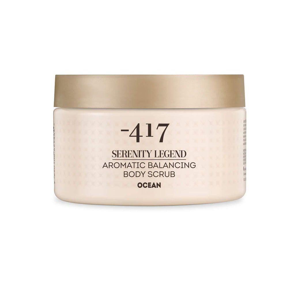 -417 Aromatic Balancing Body Scrub Ocean – Dead Sea Minerals- Aromatic Vegan Body Exfoliator for All Skin Types 15.87 oz. Serenity Legend Collection - BeesActive Australia