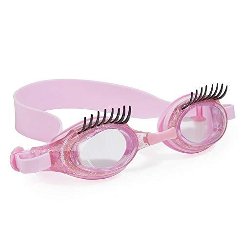 [AUSTRALIA] - Bling 2O Kids Swimming Goggles - Pink Eyelash Design Swim Goggles for Girls - Ages 3+ - Anti Fog, No Leak, Non Slip, UV Protection with Hard Travel Case - Lead and Latex Free (Splash Lash Glam Pink) 