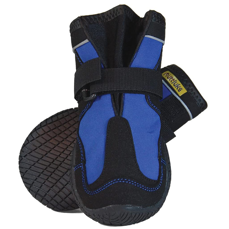 Muttluks, Snow Mushers Winter Dog Boots with Rubber Soles for Cold Weather Blue Size 4 - BeesActive Australia